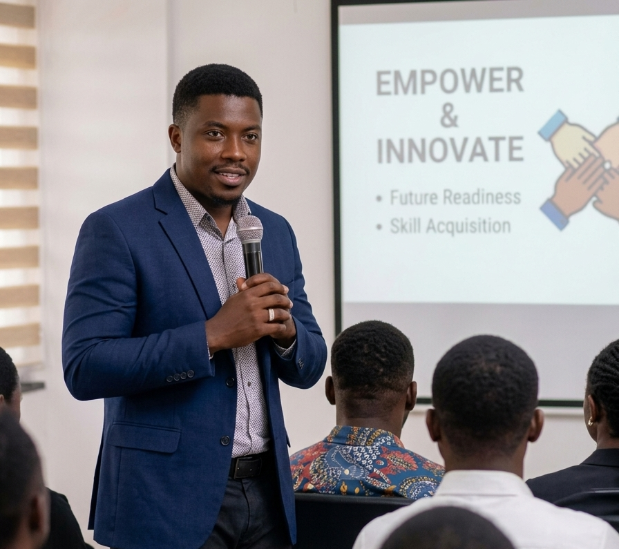 Young leaders at an IWB Africa session